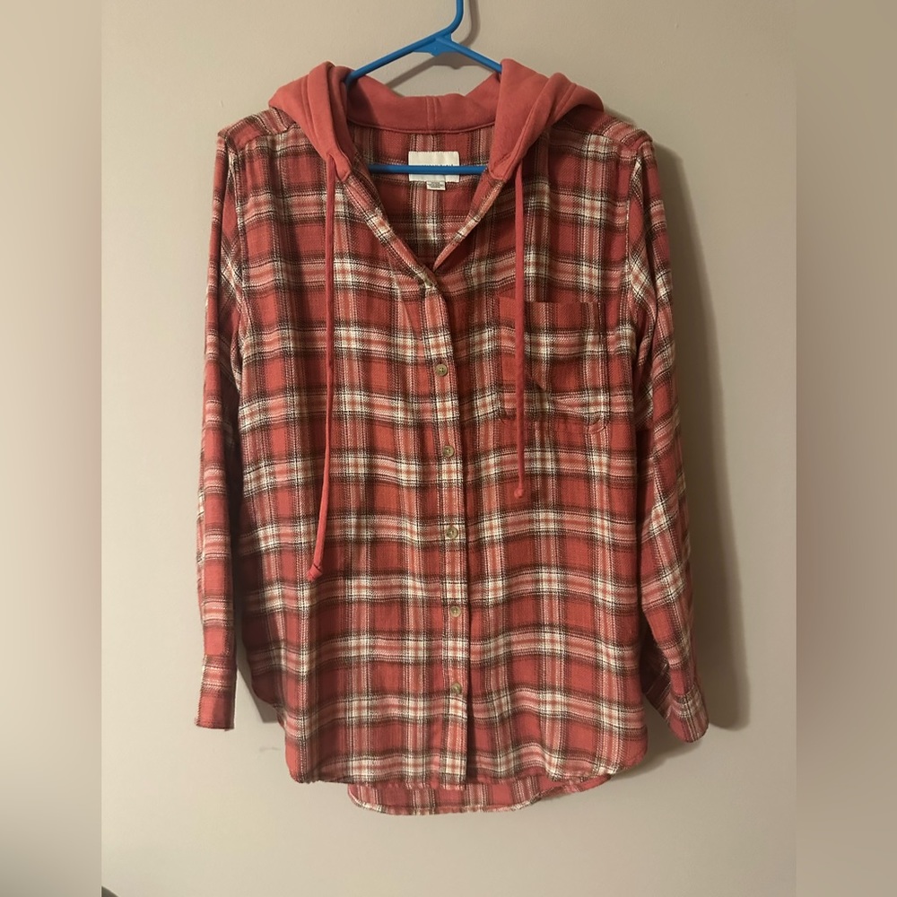 American eagle flannel with a hood